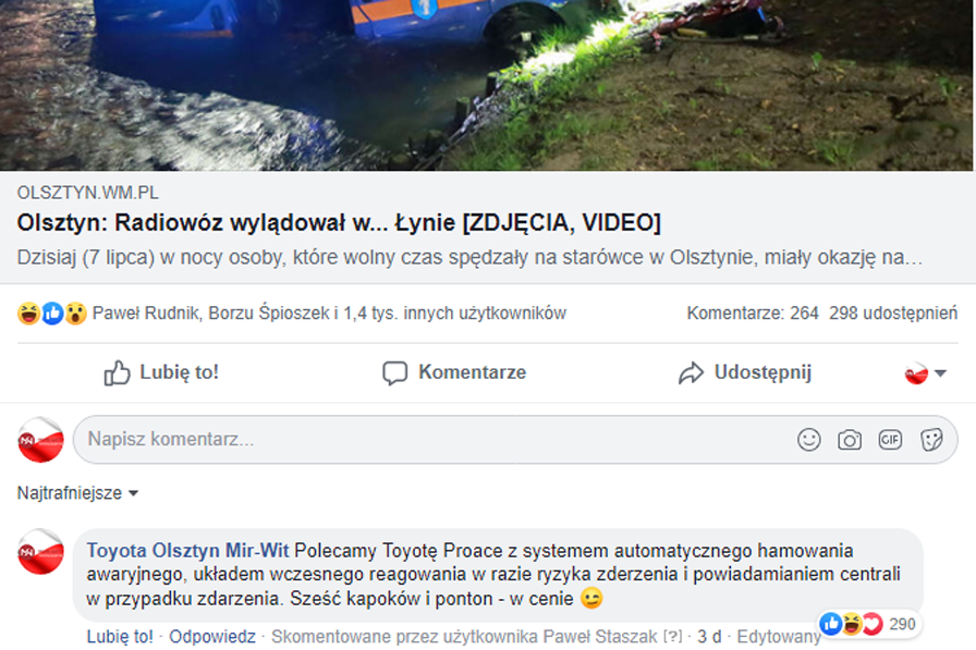 social media prowadzenie facebooka fanpage poznań real-time marketing olsztyn